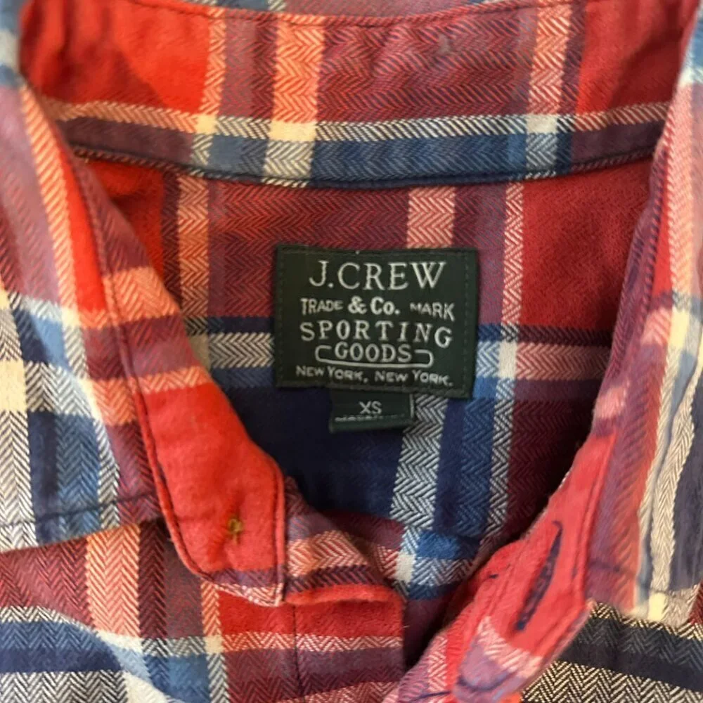 JCrew Flannel Button Down
